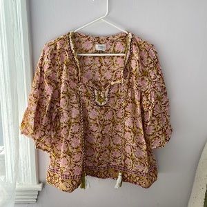 Sigrid Olsen XL blouse with three-quarter sleeves
